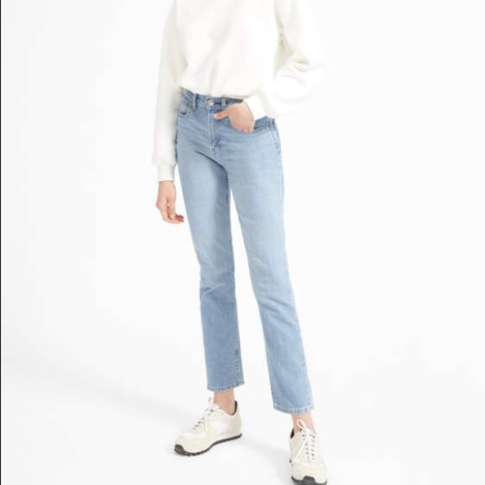 Everlane high waist straight jean
